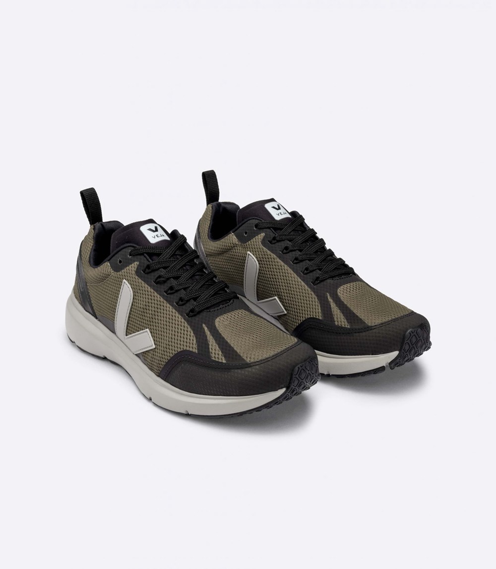 Veja Trainers Mens Olive/White - Condor 2 Alveomesh - CKSP-62917